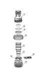 Drain fitting (1'' male BSP straight without silencer)